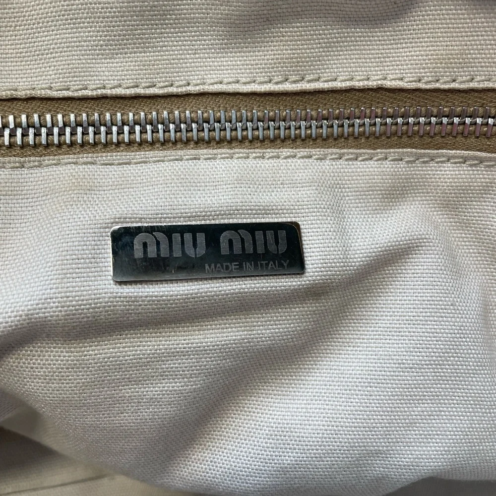 Miu Miu white leather hobo bag - Picture 10 of 15